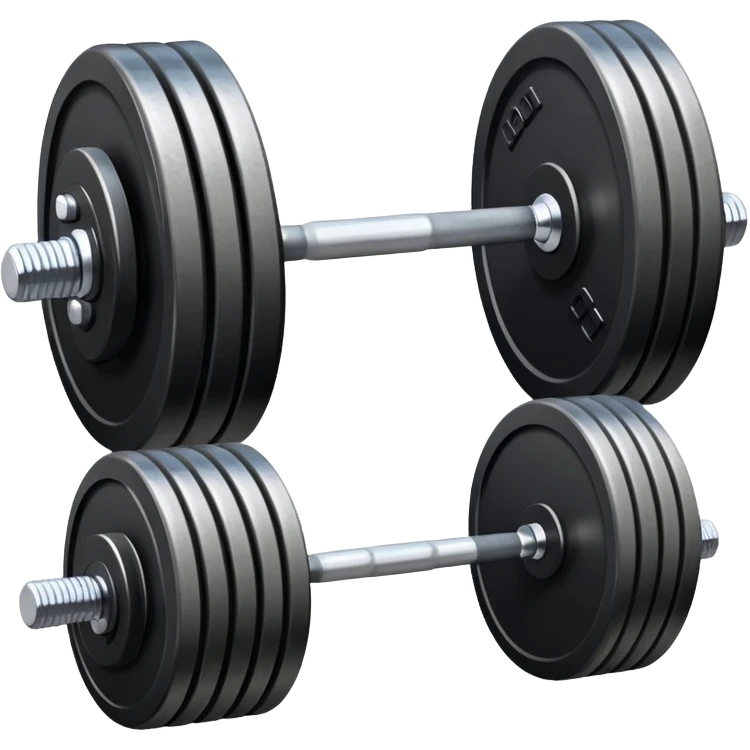 Weight lifting equipment with dumbbells and barbell emoji