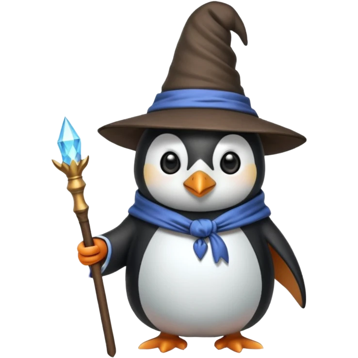 Penguin Wizard emoji