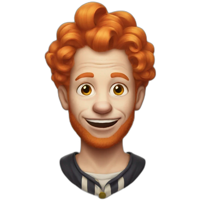 clown ginger hair emoji