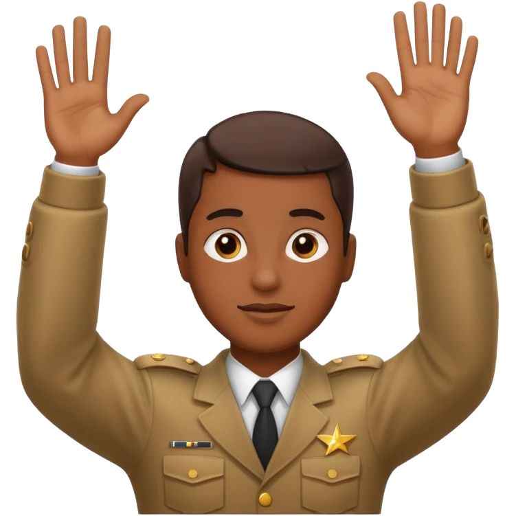 Hitler salute arm raised emoji