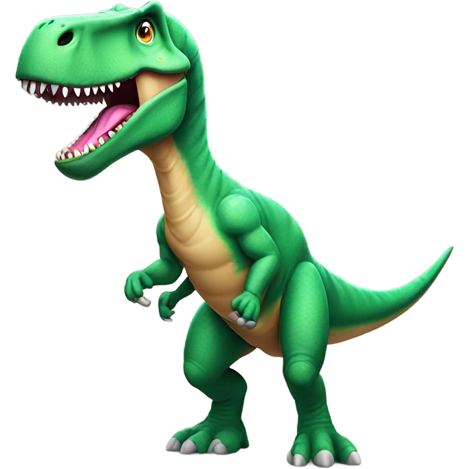 Dinosaur playing volleyball emoji