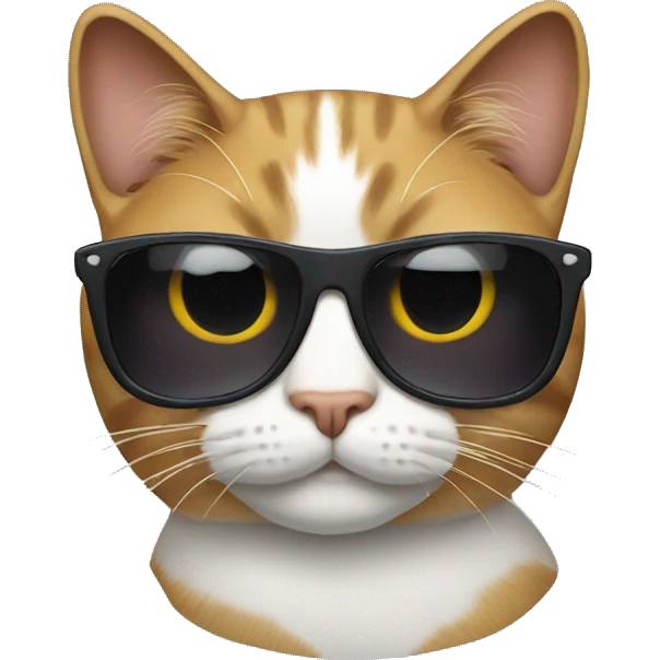 Cat with sunglasses emoji