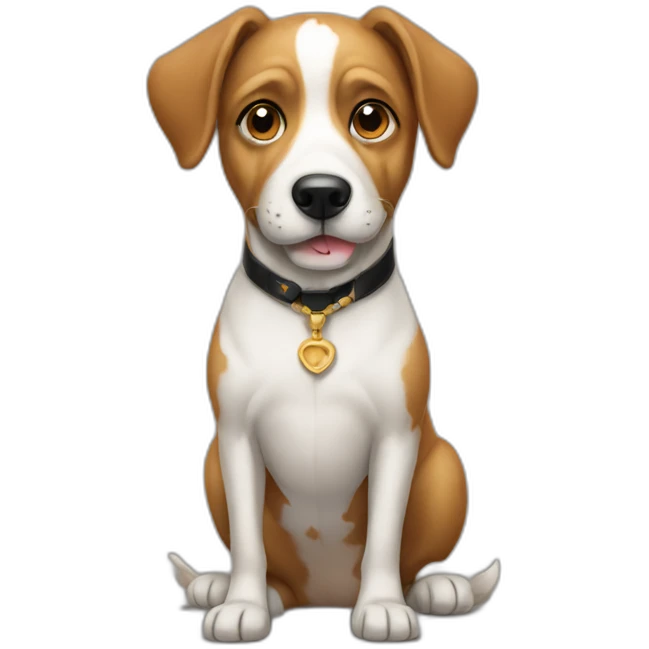 formal dog emoji