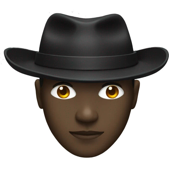 black hat hacker emoji