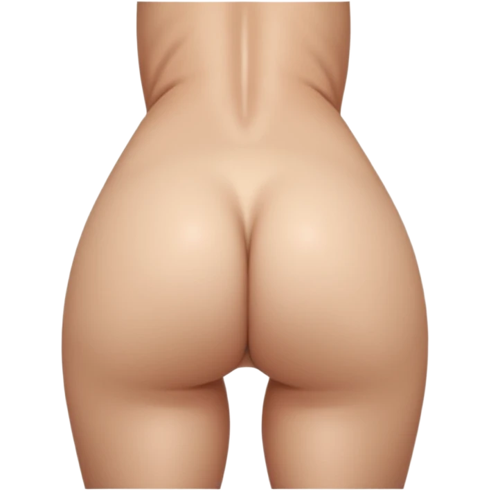 full body nude woman bent over at camara with ass spread and vagina showing emoji