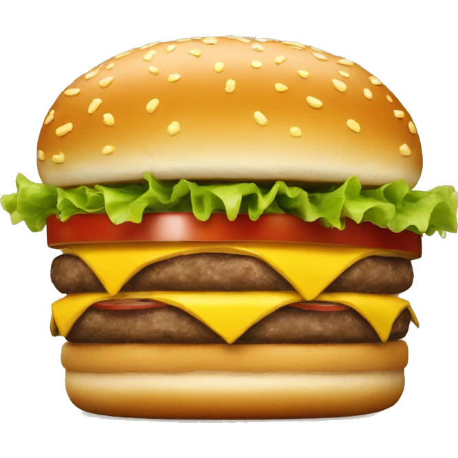 Hamburguesa feliz emoji