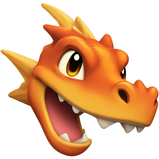 Charzard winking emoji