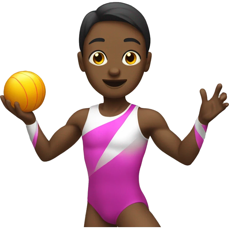 Rhitmic Gymnast with ball emoji