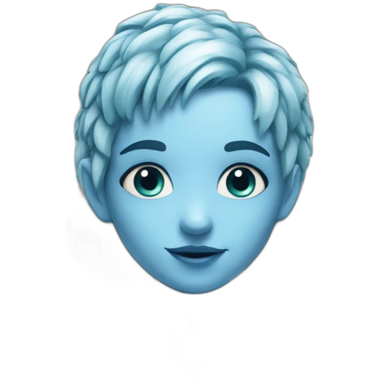faery white with blue hair emoji