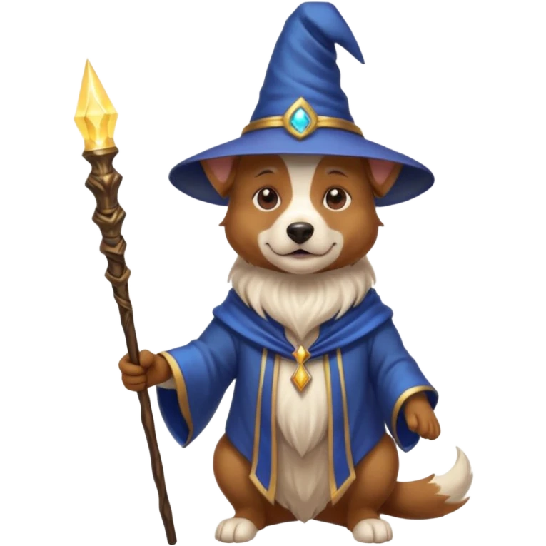 Dog wizard emoji