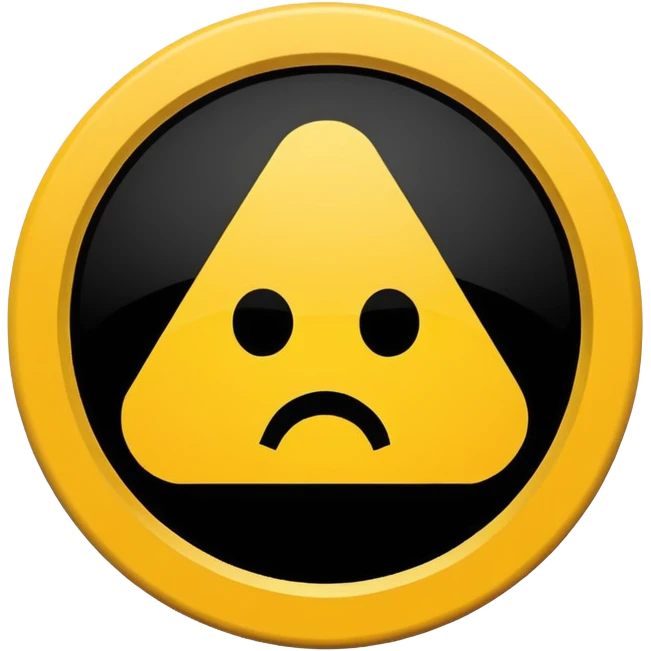 warning sign inside a circle emoji
