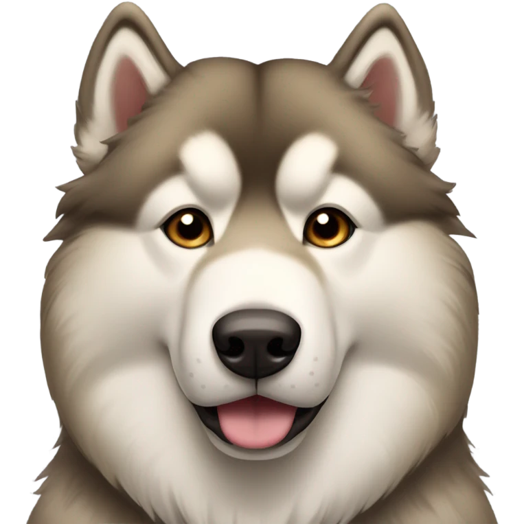 Light Brown malamute emoji
