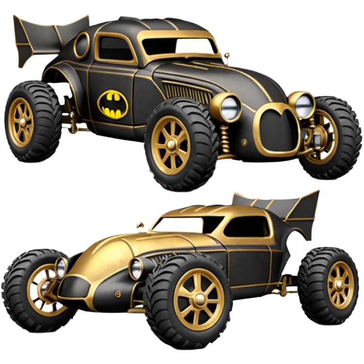 1:10 off-road lcg Basher Batman’s 1934 blackened tarnished C-3PO ford rc car  emoji
