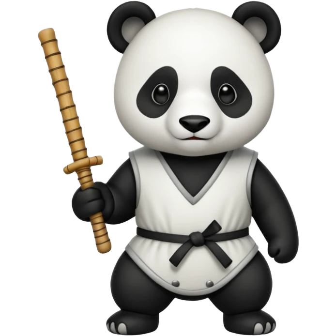 Panda fencing  emoji