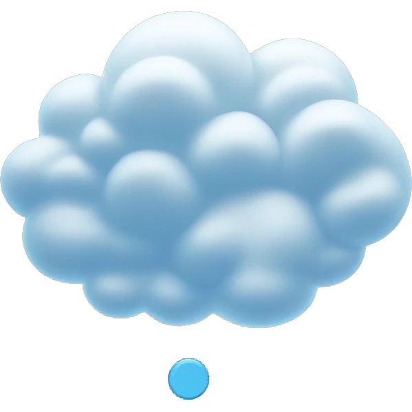 wonder cloud with question mark emoji