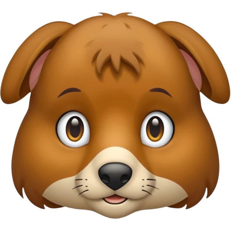 Ein behindert aussehender Eselkopf. Seine Augen sollen in verschiedene Richtungen Blicken  emoji