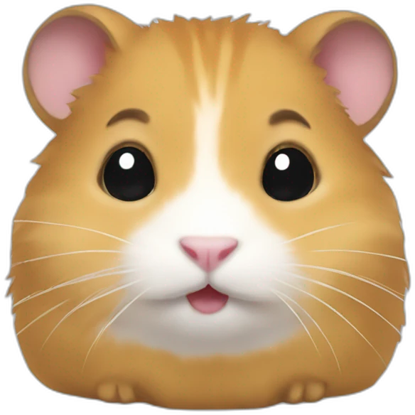 Chat sur un hamster emoji