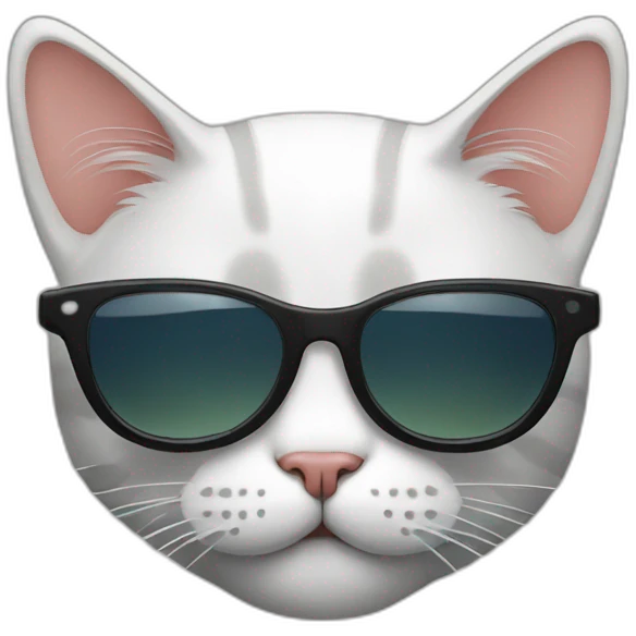 Cat with sunglasses emoji