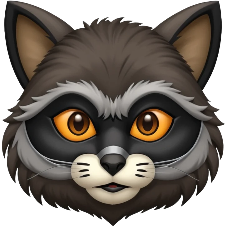 Mapache negro  emoji