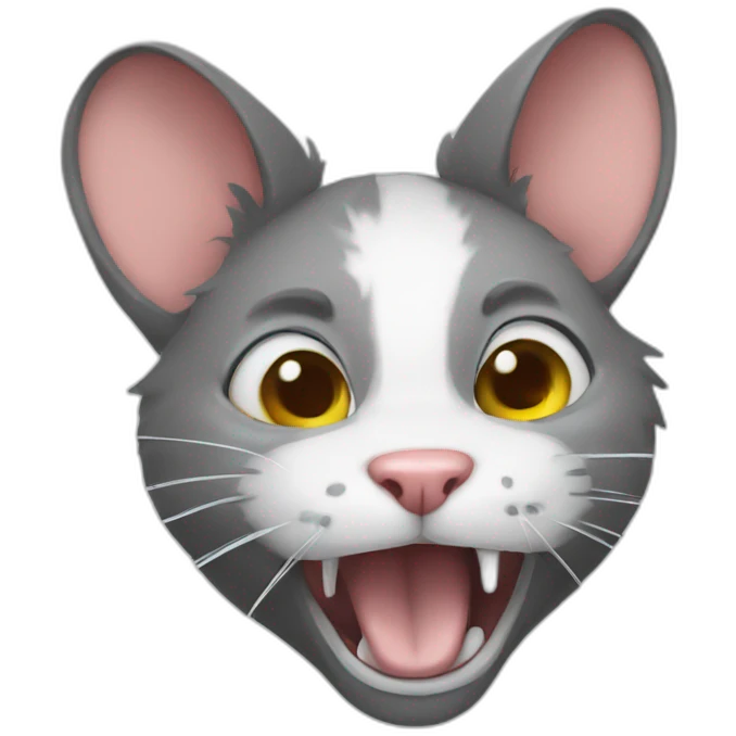 Rat beat cat emoji