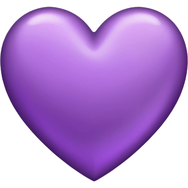 IOS's love letter emoji but with a purple heart instead of a red heart, closed emoji