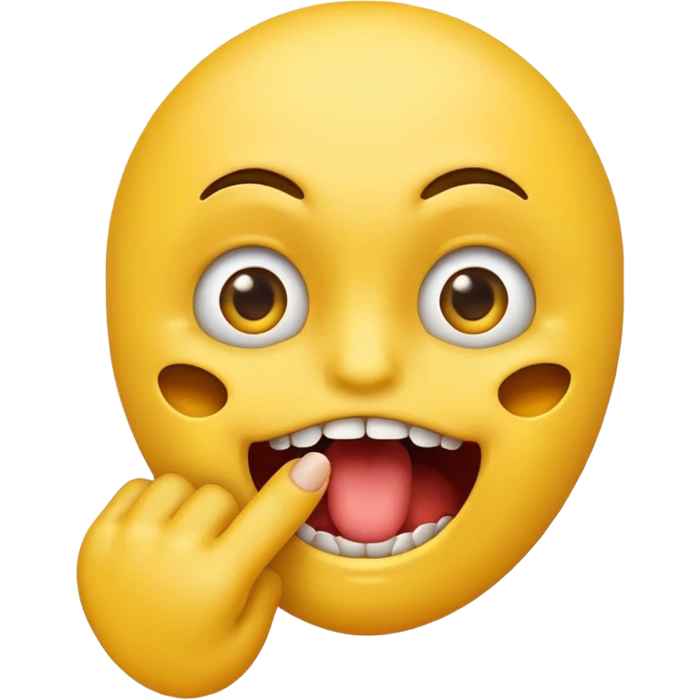 nervous emoji biting its finger emoji
