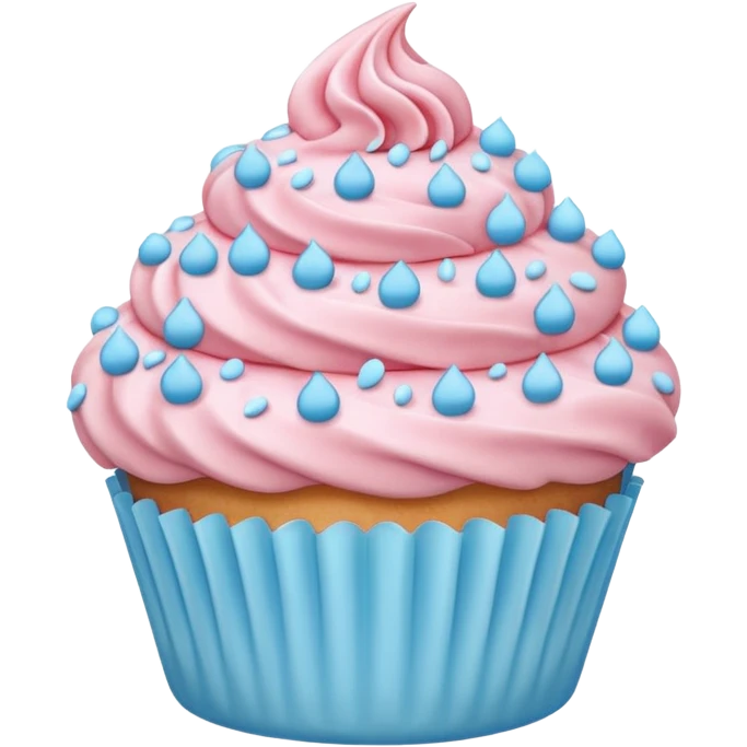 light pink and blue food emoji