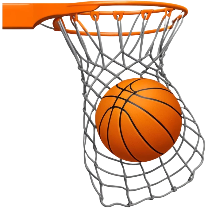 Basketball swish emoji