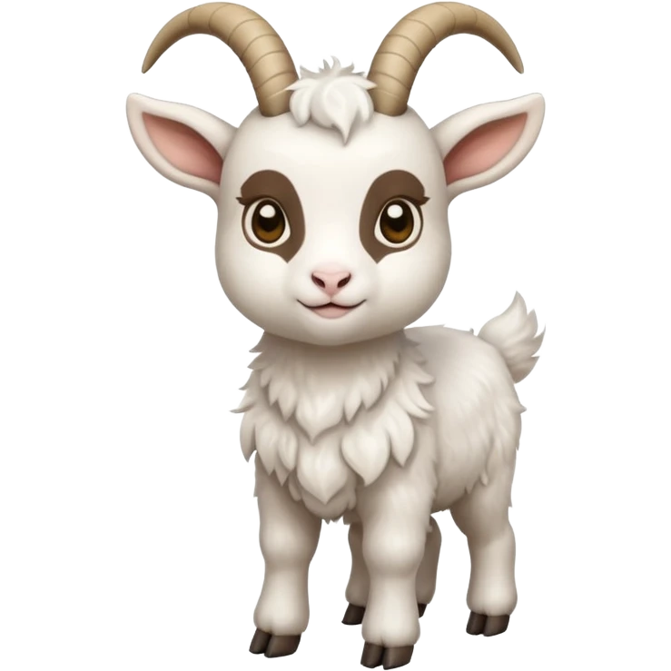 Un bébé chèvre de la tête aux pieds emoji