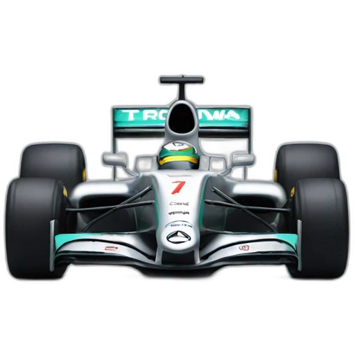 Mercedes formula 1 car emoji
