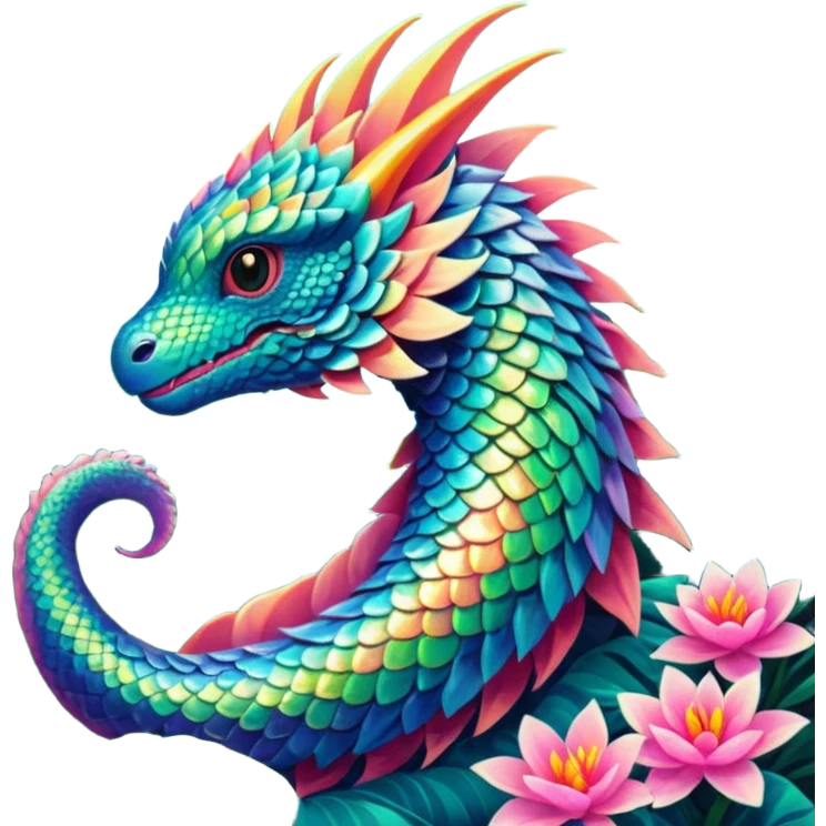 Epic exotic lush complex detailed aesthetic-scenic-Fakémon-creature emoji