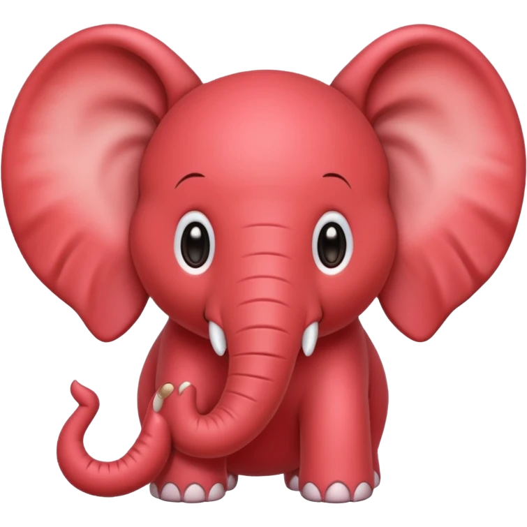Strawberry elephant emoji