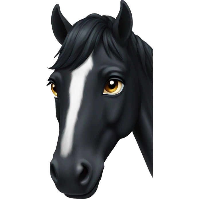 Black horse  emoji