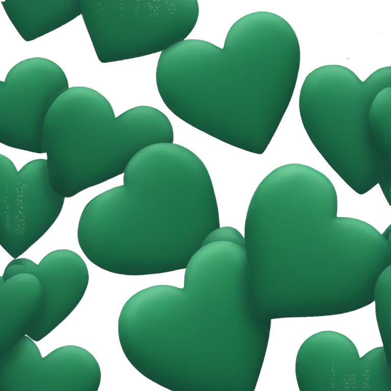 Dark Green heart emoji