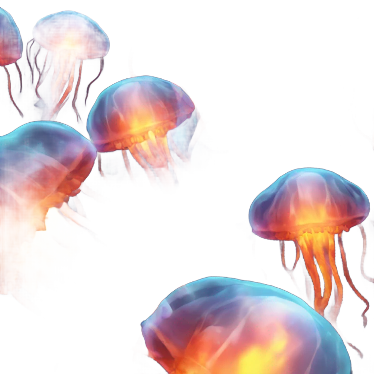jellyfish on fire emoji