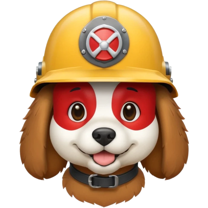 Perro con casco emoji