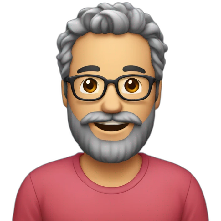 Dos gemelos iguales calvos con barba celebrando un cumpleaños  emoji