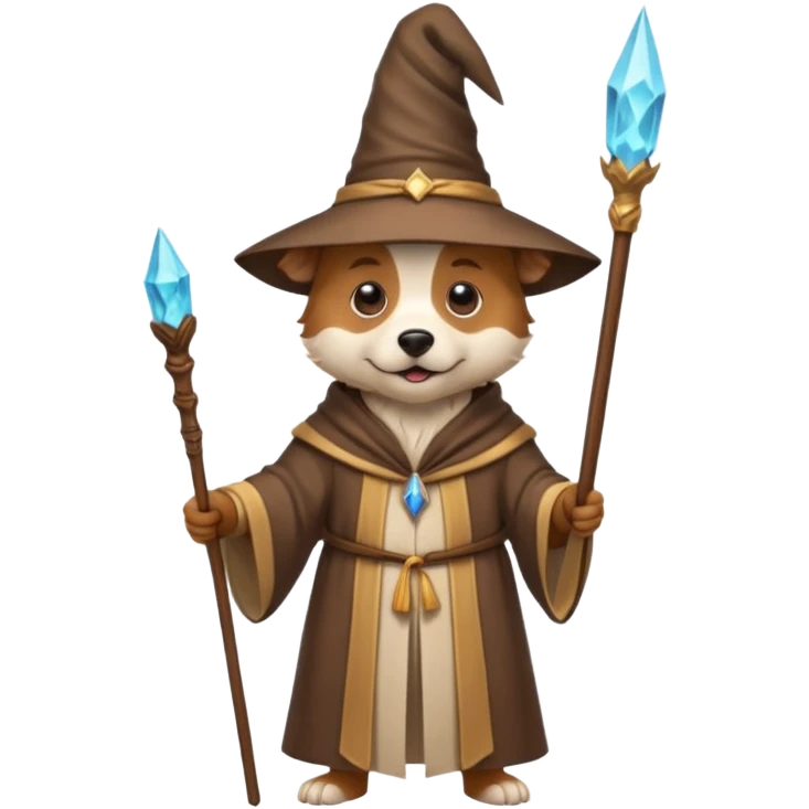 Dog wizard emoji