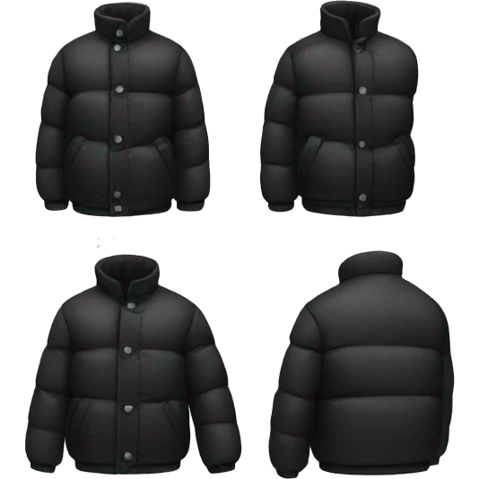 big black puffer jacket emoji