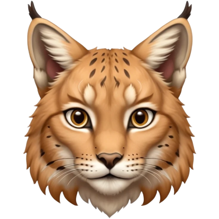 A high-resolution photo-realistic digital illustration of a baby lynx, chest upward A high-resolution, photo-realistic digital illustration of a majestic young Eurasian lynx, shown from the shoulder upwards with lynx markings, zoomed out emoji