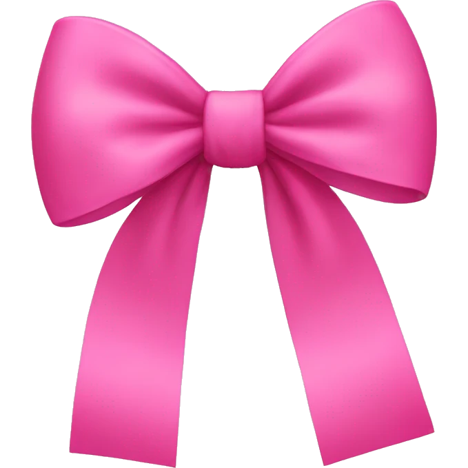 pink bow emoji