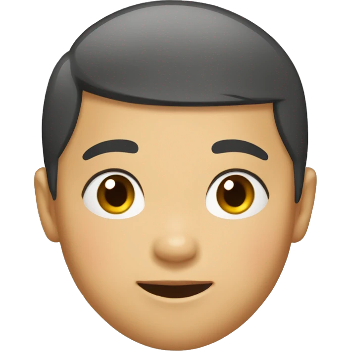 an asian kid with a buzz cut emoji