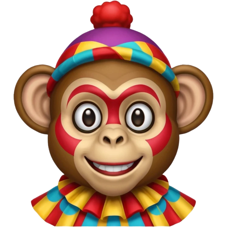 monkey clown emoji