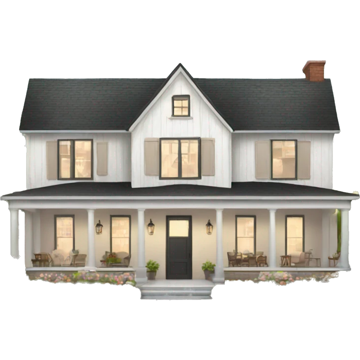 Modern farmhouse mansion  emoji