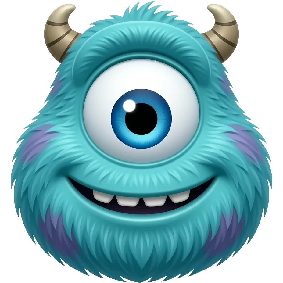 happy mike wazowski face only more human-like emoji