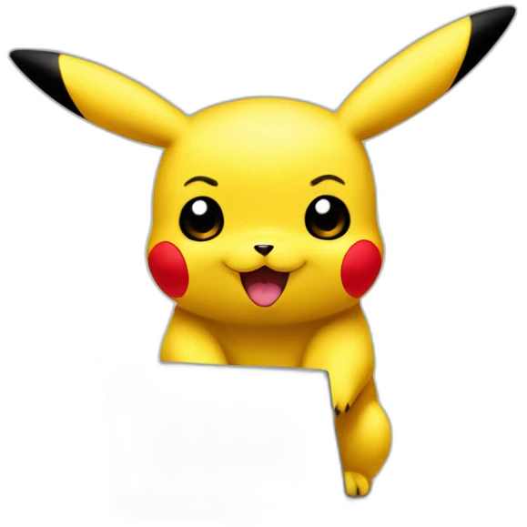 pikachu qui code sur ordinateur emoji