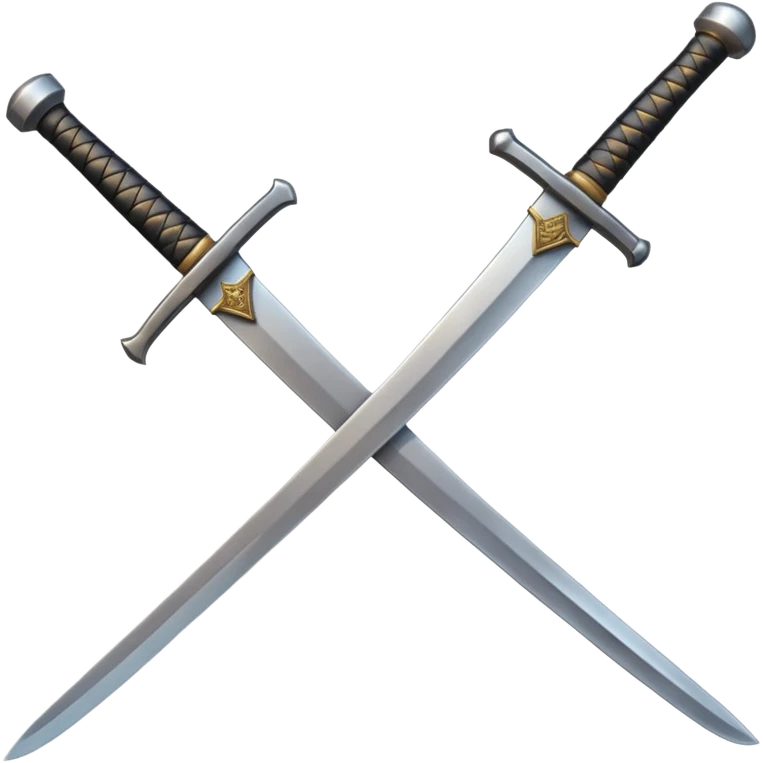 A samurai sword and an anvil emoji