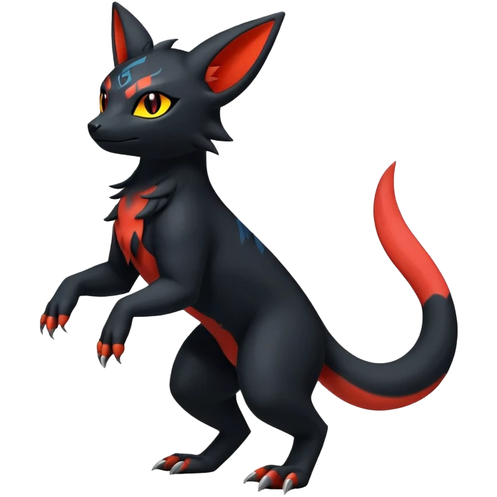 Salandit-Umbreon-Litten-Hybrid (Full body) emoji