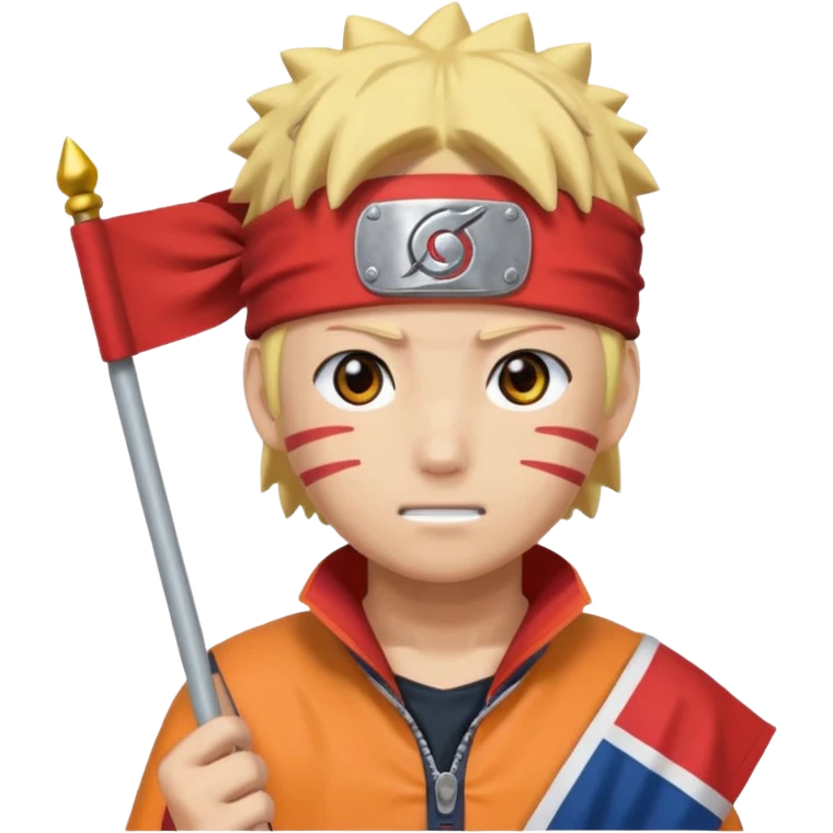 Naruto with Palästin flagge emoji