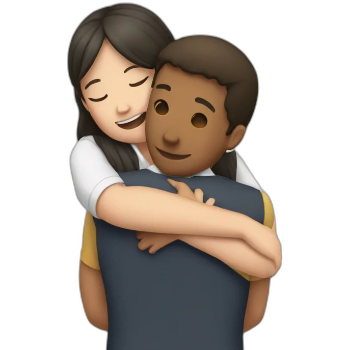 schooldress hug emoji